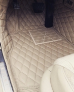 Комплект ковров в салон Lexus LX570 2010+ Бежевый с бежевой строчкой